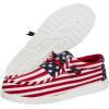 imageHey Dude Wally Americana Wide Off White Size M7  Mens ShoesAmerican Flag