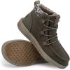 imageHey Dude Womens Eloise Leather Ankle BootBrown Grey Dusty Olive