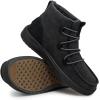 imageHey Dude Womens Eloise Leather Ankle BootRecycled Leather Total Black