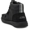 imageHey Dude Womens Eloise Leather Ankle BootRecycled Leather Total Black