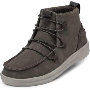 imageHey Dude Womens Eloise Leather Ankle BootRecycled Leather Coffee