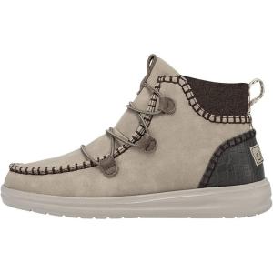imageHey Dude Womens Eloise Leather Ankle BootRecycled Leather Oak