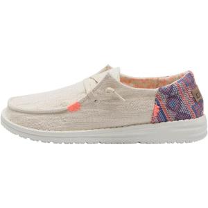 imageHey Dude Womens Wendy Funk LaceUp LoaferBoho Pink Beige