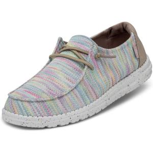 imageHey Dude Wendy Sox Womens Shoes  Women Slipon Loafers  Comfortable ampamp LightWeightAurora White 2
