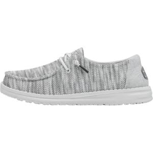 imageHey Dude Wendy Sox Womens Shoes  Women Slipon Loafers  Comfortable ampamp LightWeightGlacier Grey