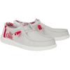 imageHey Dude Wally Diet Coke Mens Shoes Comfortable ampamp LightWeightGreyRed