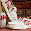 imageHey Dude Wally Diet Coke Mens Shoes Comfortable ampamp LightWeightGreyRed