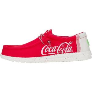 imageHey Dude Wally Diet Coke Mens Shoes Comfortable ampamp LightWeightTrue RedWhite