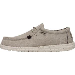 imageHey Dude Mens Wally Loafer Multiple Colors  Mens Shoes  Mens Lace Up LoafersLinen Beige 2