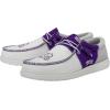 imageHey Dude Wally Mens Shoes Mens Slipon Loafers Comfortable ampamp LightWeightTcu PurpleWhite