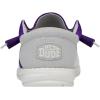 imageHey Dude Wally Mens Shoes Mens Slipon Loafers Comfortable ampamp LightWeightTcu PurpleWhite