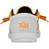 imageHey Dude Wally Mens Shoes Mens Slipon Loafers Comfortable ampamp LightWeightTennessee OrangeWhite