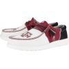 imageHey Dude Wally Mens Shoes Mens Slipon Loafers Comfortable ampamp LightWeightTexas Am BurgundyWhite
