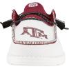 imageHey Dude Wally Mens Shoes Mens Slipon Loafers Comfortable ampamp LightWeightTexas Am BurgundyWhite