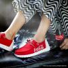 imageHey Dude Wendy Coke True Womens Shoes Womens Slipon Loafers Comfortable ampamp LightWeightTrue RedWhite