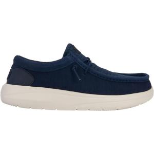 imageHEYDUDE Wally COMF Woven Navy BlazerMulti Size 8 Mens Shoes Mens Slipon Loafers Comfortable ampamp LightWeight