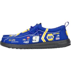 imageHEYDUDE X NASCAR Mens Slipon Loafers Comfortable ampamp LightWeightBlue Multi