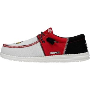 imageHey Dude Wally Mens Shoes Mens Slipon Loafers Comfortable ampamp LightWeightLouisville RedBlack