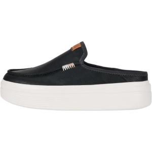 imageHey Dude Womens Austin Lift Leather Black Size 8  Womens Shoes  Women Slipon Loafers  Comfortable ampamp LightWeight