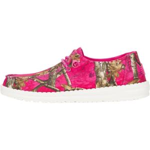 imageHey Dude Womens Wendy Realtree Edge  Womens Shoes  Womens Slipon Loafers  Comfortable ampamp LightWeightTaffy PinkMulti