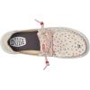 imageHey Dude Wendy Hearts  Loafers for Women  Textile Upper  Flex and Fold Technology  Textile LiningWhiteRed