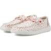 imageHey Dude Wendy Hearts  Loafers for Women  Textile Upper  Flex and Fold Technology  Textile LiningWhiteRed