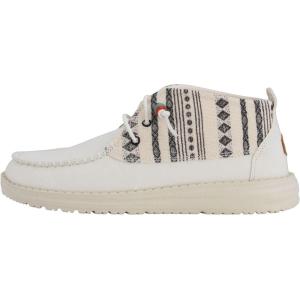 imageHey Dude Womens Wendy Mid Boho Mix Baja Cream Size 8  Womens Shoes  Women Slipon Loafers  Comfortable ampamp LightWeight