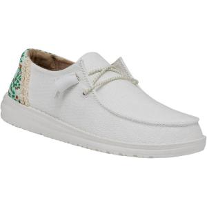 imageHey Dude Womens Wendy Stretch  Womens Shoes  Womens Slip On Shoes  Comfortable ampamp LightWeightLilium White