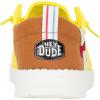imageHEYDUDE X Spongebob Womens Slipon Loafers Comfortable ampamp LightWeightBrownYellow