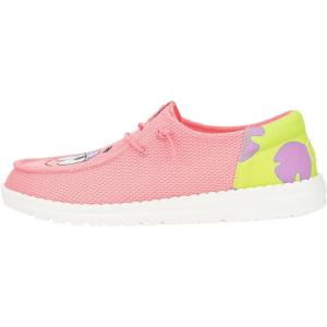 imageHEYDUDE X Spongebob Womens Slipon Loafers Comfortable ampamp LightWeightPinkGreen