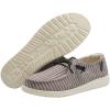 imageHey Dude Mens Wally Loafer Multiple Colors  Mens Shoes  Mens Lace Up LoafersGrey Stripes