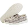 imageHey Dude Mens Wally Loafer Multiple Colors  Mens Shoes  Mens Lace Up LoafersPlaid Taupe