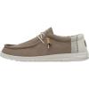 imageHey Dude Mens Wally Linen  Mens Loafers  Mens Slip On Shoes  Comfortable ampamp LightWeightClay