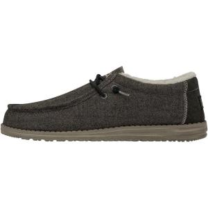 imageHey Dude Mens All Wally Styles  Mens Shoes  Mens Lace Up Loafers  Comfortable ampamp LightWeightHerringbone Chocolate