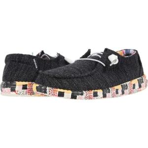 imageHey Dude Mens Wally Loafer Multiple Colors  Mens Shoes  Mens Lace Up LoafersPrint Black Geo