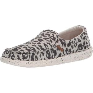 imageHey Dude Womens Misty Multiple Colors ampamp Sizes  Womens Loafers  Womens Slip On Shoes  Comfortable ampamp LightWeightCheetah Grey