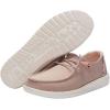 imageHey Dude Womens Wendy Linen  Womens Shoes  Womens Lace Up Loafers  Comfortable ampamp LightWeightStretch Fleece Sepia Rose