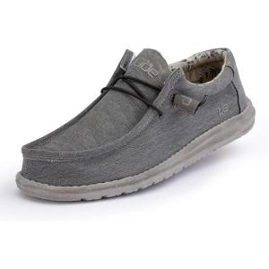 imageHey Dude Mens Wally Loafer Multiple Colors  Mens Shoes  Mens Lace Up LoafersStretch Carbon