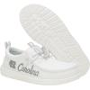 imageHEYDUDE Wally Collegiate Whites Mens Shoes Mens Slipon Loafers Comfortable ampamp LightWeightUnc Tarheels WhiteLight Blue