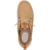 imageHEYDUDE Wally Drift Classic Mens Shoes Mens Slipon Loafers Comfortable ampamp LightWeightSepia TintWhite