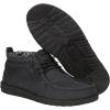 imageHEYDUDE Wally Mid Stretch Pull on Boots Comfortable ampamp LightWeightBlackBlack