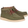 imageHEYDUDE Wally Mid Stretch Pull on Boots Comfortable ampamp LightWeightOlive Waxed Canvas