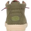 imageHEYDUDE Wally Mid Stretch Pull on Boots Comfortable ampamp LightWeightOlive Waxed Canvas