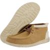 imageHEYDUDE Wally Mid Stretch Pull on Boots Comfortable ampamp LightWeightTanWhite