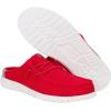 imageHEYDUDE Wally Slip Varsity RedGrey Size 10 Mens Shoes Slipon Mules Comfortable ampamp LightWeight