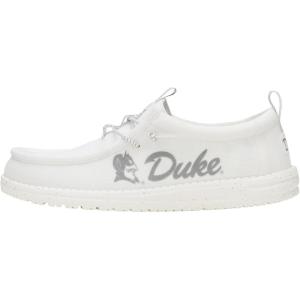 imageHEYDUDE Wally Collegiate Whites Mens Shoes Mens Slipon Loafers Comfortable ampamp LightWeightDuke Blue Devils WhiteBlue