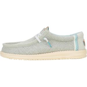imageHEYDUDE Wally Jute Mens Shoes Mens Slipon Loafers Comfortable ampamp LightWeightCloud BlueDawn Blue