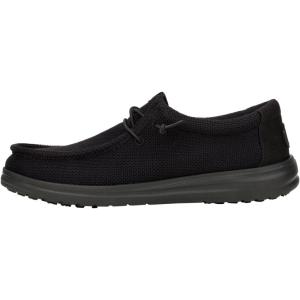 imageHEYDUDE Wally Work CE Mens Shoes Slipon Loafers LightWeight Water Repellent ampamp Slip ResistantBlack