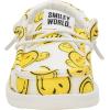 imageHEYDUDE Wally Smiley Loafers ShoesWhiteYellow