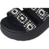 imageHEYDUDE Womens Delray Buckle Cottage Crochet LoaferBlackWhite